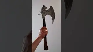 #custom #fighter  Engraved Dragon Axe