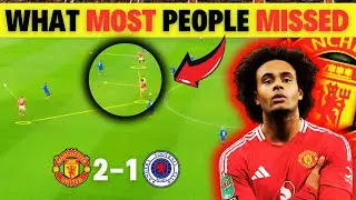 Man Utd 2-1 Rangers Tactical Analysis: How an ELITE False 9 Improves Amorim's 3-4-3...