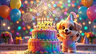 Happy Birthday To You Song Remix | Cute Puppy Happy Birthday Dance 🎂🐶🎉 | #HappyBirthday