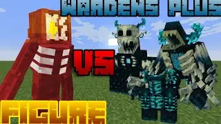 Minecraft Mob Battles: Figure Vs Wardens Plus Mod
