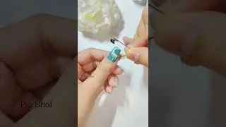 ✨🧷 Easy Nail Art with Safety Pin At Home 💅 🏡 #nailart #piubhol #shorts