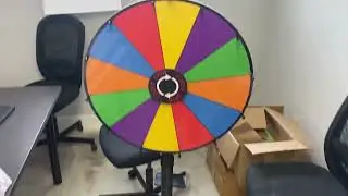 Обзор колеса EBLIKI 24 Prize Wheel, настольного или напольного с регулируемой высотой, легко вращ...