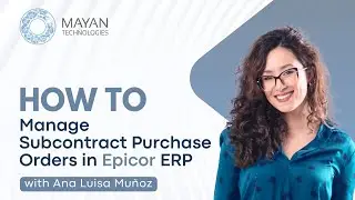 How To Manage Subcontract Purchase Orders in Epicor ERP