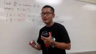 dy/dx for r=sec^2(theta)