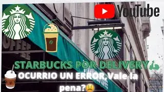 Starbucks por delivery, vale la pena? + probando  Frappuccino Pistacho Mocha🛵☕️