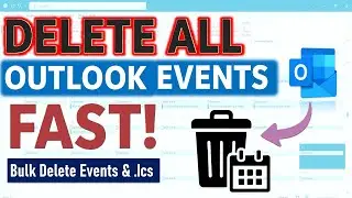 How to Bulk Delete Outlook Calendar Events | Delete Imported Calendar in Outlook