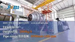 Pipe Extruder, HDPE Pipe Extrusion Machine,JWELL Machinery (Video)   +86 15806225887
