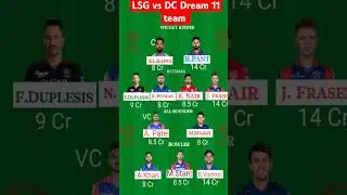 LSG vs DC Dream 11 Prediction | LSG vs DC | IPL 2025 | #ipl #viralshort #ytshorts #lsgvsdc