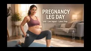Pregnancy Leg Day Workout (Safe, Low Impact & Labor-Prep Friendly)