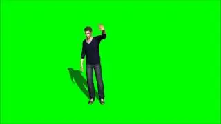 Greenscreen Person Waving (FREE DOWNLOAD)