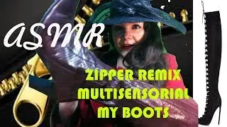 👣👠👒ASMR LAYERED 👒ZIPPER AND LEATHER RUBBING SOUND. WOMEN´S HIGH HEEL AND STILETTO BOOTS.