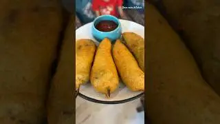 Stuffed Chilli Pakora🤤#pakora #chillipakora #snacks #easyrecipe #trending #shorts