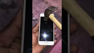 HOW STRONG THIS GLASS 😱 Iphone 6 hammer test 😱#mha #viral