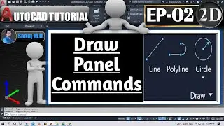 #2 AutoCAD Tutorial Draw Panel Commands Detail in Simple Way