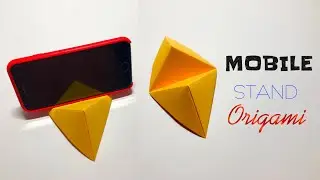 How To Make Paper Mobile Stand Without Glue | Origami Phone Holder | Easy Phone Stand From Paper