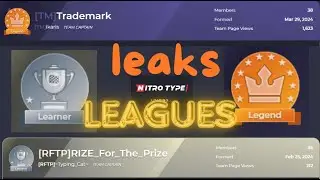Badges/Titles? Nitro Type Leagues Leaks!