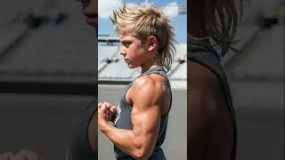 Little boy bodybuilding competition. A Day with Child Athletes at the Bodybuilding Stadium (part 60)