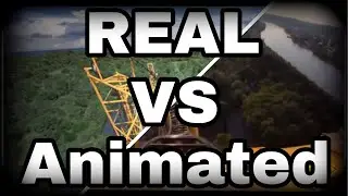 Kennywood’s Steel Curtain REAL POV vs ANIMATED POV