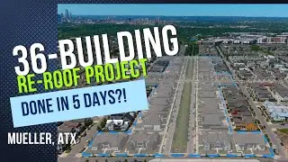 Can 36 buildings be re-roofed in 5 days?
