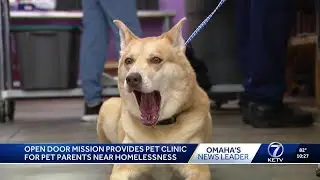 Open Door Mission hosts free pet health care clinic