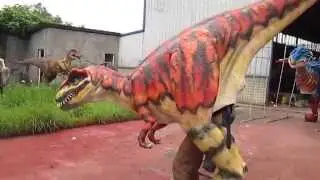 Realistic dinosaur suit