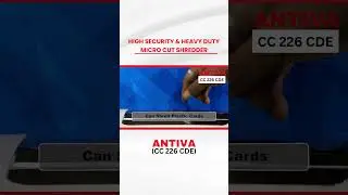 High security & heavy duty micro cut shredder | ANTIVA CC 226 CDE #shredding #ecofriendly #recycle
