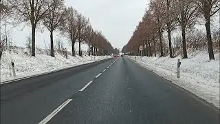 a Drive from Frankfurt to Karben over beautiful taunus