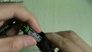 New Style LED White Light Flashlight Torch + 2 x AA batteries Review