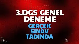 3. DGS GENEL DENEMESİ(Türkçe+Matematik) (GERÇEK SINAV AYARINDA) #dgs