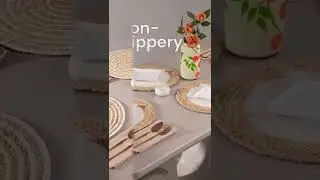 Royaloak Boho Jute Placemats &ndash; Stylish, Eco-Friendly Dining Essentials