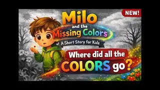 Milo and the Missing Colors | A Short Kids Story About Courage and Kindness | StoryQuest Kids