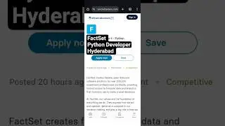 💥 Python Developer Hiring | FactSet Hyderabad | 2+ Yrs Experience Required