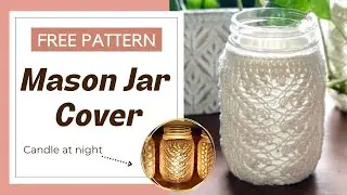 DIY Mason Jar Cover with a FREE Knitting Pattern