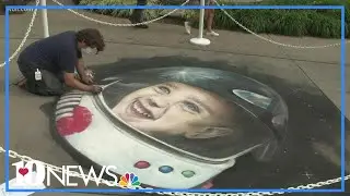 Artists create masterpieces at Chalk Fest