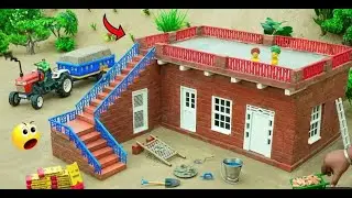 diy mini tractor house boundary and gate construction science project   @sanocreator