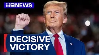 Full coverage: Trump wins US presidency for second time | 9 News Australia