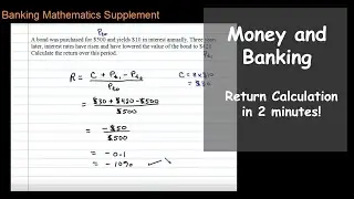 Calculating Return on a Bond