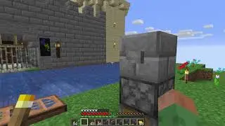 Working redstone drawbridge for a castle