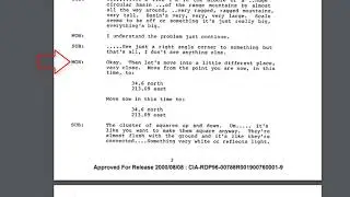 MARTE - Cia, Sessione di Remote Viewing (visione a distanza) del 1984.
