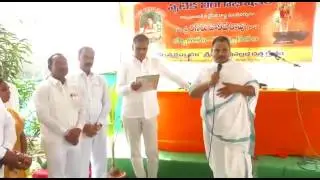 Mantri Harish Rao paryatana - KSSD kshetram - Sri Kuppa Sripada Sharma