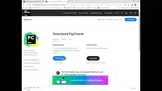 How to download PyCharm.