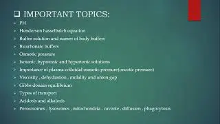 Physicochemical Aspects, Cell And ECM| Biochemistry 1st Year | 360 Guideline Series