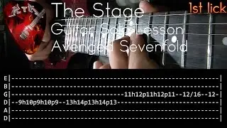The Stage Guitar Solo Lesson - Avenged Sevenfold (with tabs)