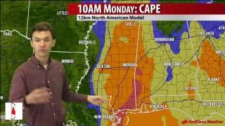 RedZone Weather Severe Weather Update by Spinks Megginson (2:15PM - 4/3/2017)