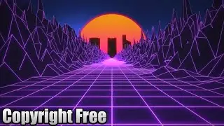 Synthwave Outrun Loop Stock Video/VJ loop Version 1