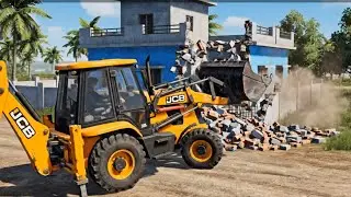Indian vehicle simulator 3D JCB game ( JCB ने घर को तोड़ दिया)