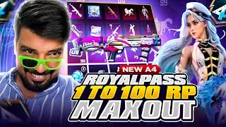 A4 Royal Pass 1 to 100 FULL MAX OUT | Free Emotes | ROYAL PASS GIVEAWAY 😍😱