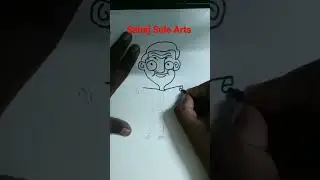 Mr bean drawing with black sketch pen #short #shorts #youtubeshorts #viralvideo