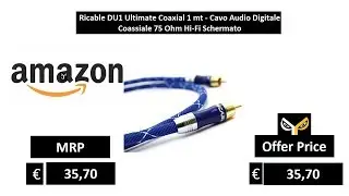 Ricable DU1 Ultimate Coaxial 1 mt - Cavo Audio Digitale Coassiale 75 Ohm Hi-Fi Schermato