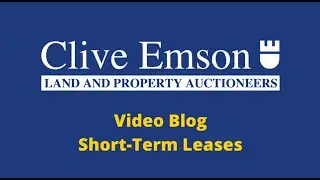 Short Term Leases - Video Blog with Russell Hawkes